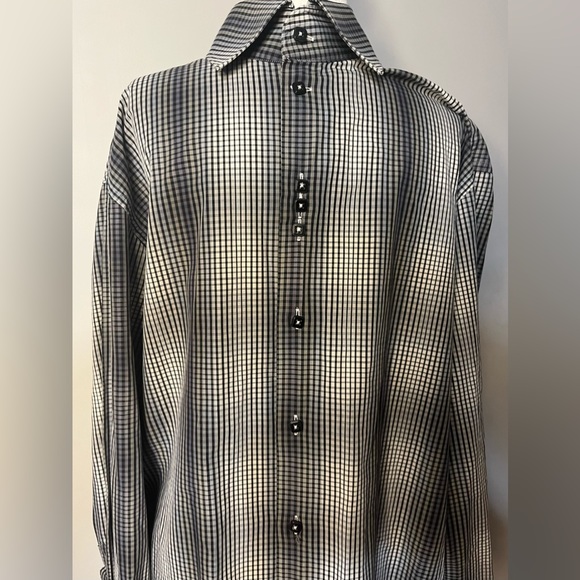 NWOT BLU by poferilo Mens Dress Shirt w/ Cool Buttons/Lots of Style!! - Picture 2 of 12